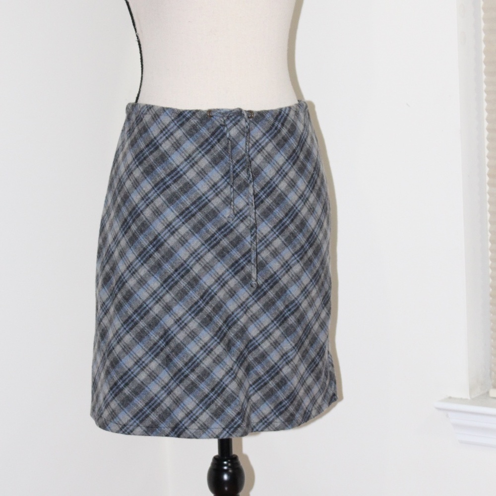 J.Crew,  Plaid wool Unlined drawstring skirt